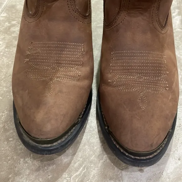 SHYANNE WOMEN'S BROWN SLOUCH WESTERN BOOTS - MEDIUM TOE SZ 7.5