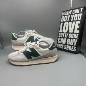 Size 10.5 - New Balance 237 Cloud Grey Night Green Men Walking Running Shoes