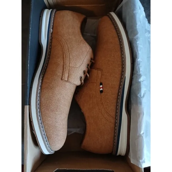 Size 10.5 -Vance Co Ammon Tru Comfort Foam Tan Business Casual New In Box #777