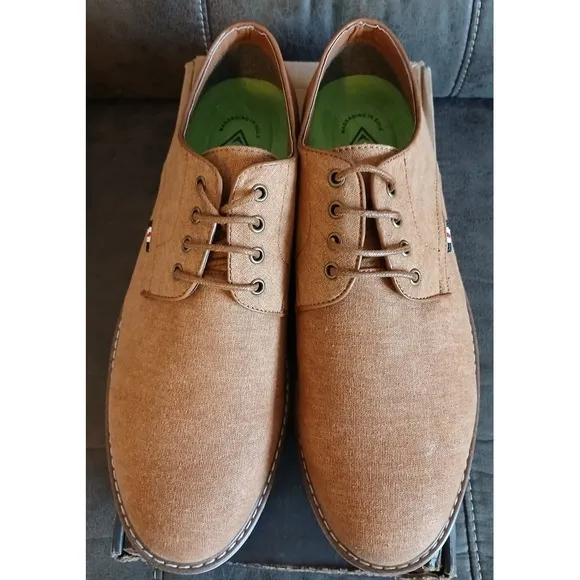 Size 10.5 -Vance Co Ammon Tru Comfort Foam Tan Business Casual New In Box #777