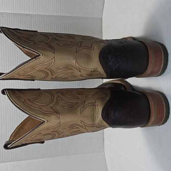 Size 11D Double-H Men's Square Steel Toe Western Boots