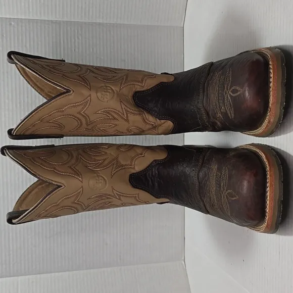 Size 11D Double-H Men's Square Steel Toe Western Boots