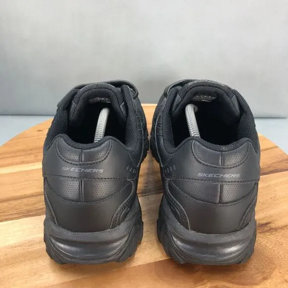 Skechers After Burn Memory Fit Final Cut‎ Mens 12 Extra Wide Black Walking Shoes