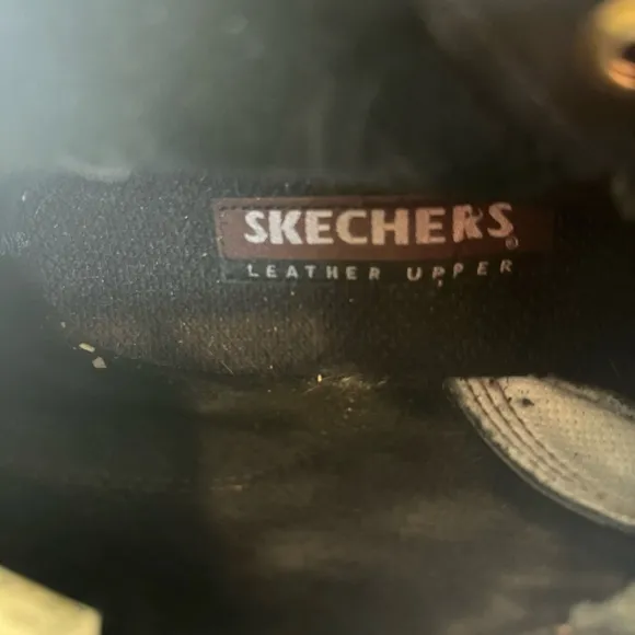 Skechers Cascades Logger Black leather lace up utility boots Men’s size 11