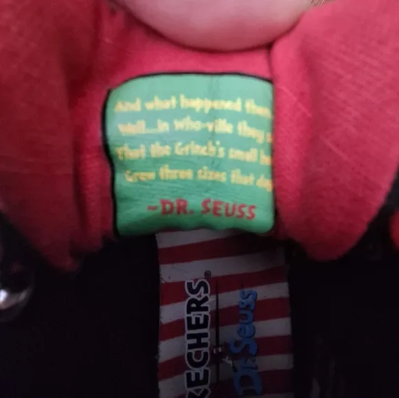 Skechers Dr.Seuss Grinch Sneakers Kids Size 13