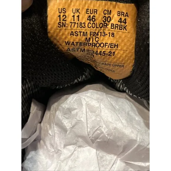 Skechers For Work Composite Safety Toe Shoes Men's Size 12 - Brown 77183