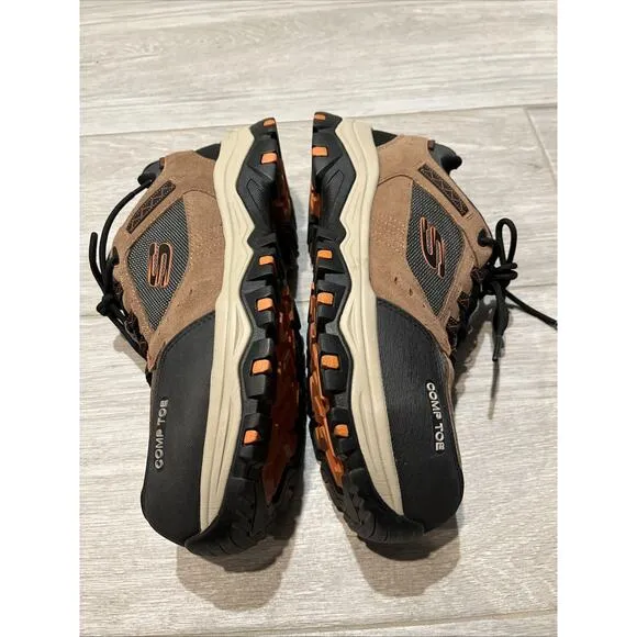Skechers For Work Composite Safety Toe Shoes Men's Size 12 - Brown 77183