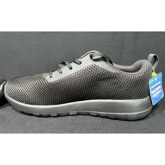 SKECHERS GO WALK Black Walking Athletic Shoes Extra Wide 54601EWW Mens Size 10.5