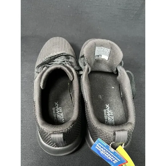 SKECHERS GO WALK Black Walking Athletic Shoes Extra Wide 54601EWW Mens Size 10.5