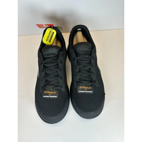 Skechers Men's 55519EWW/BBK GOwalk 5 Demitasse Size 9.5 Black Running Shoes NWB