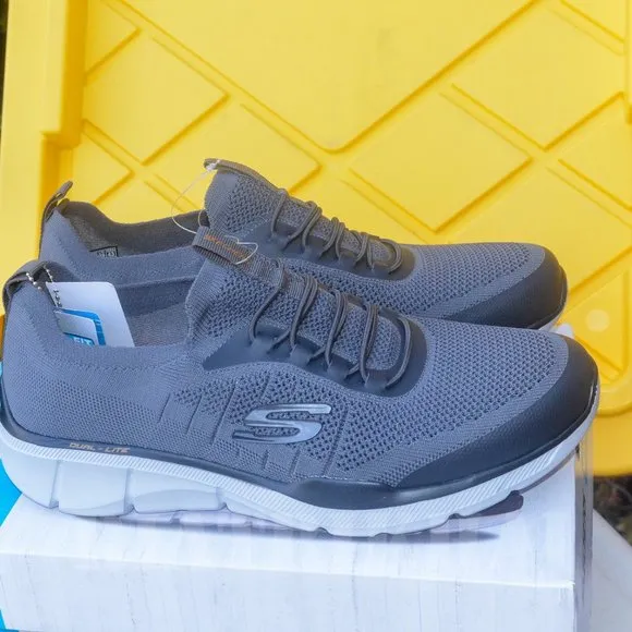 Skechers Men's Athletic Memory Foam Sneaker Shoes Grey