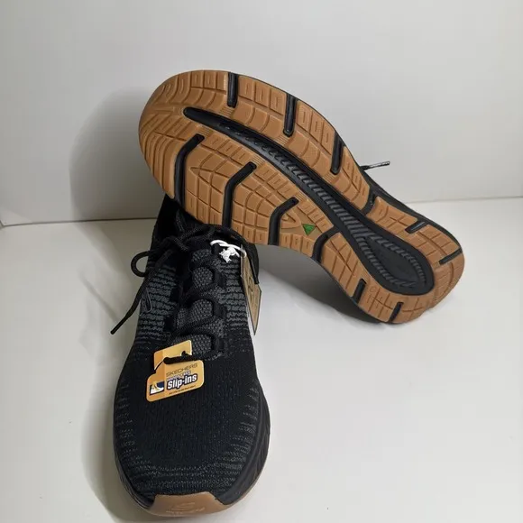 Skechers‎ Men's Slip-Ins Relaxed Fit Edgeride Raygo Black Size 10 Extra Wide Fit
