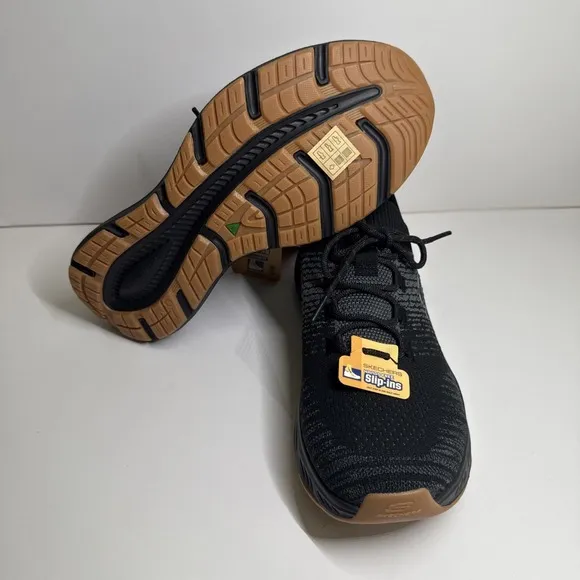 Skechers‎ Men's Slip-Ins Relaxed Fit Edgeride Raygo Black Size 10 Extra Wide Fit