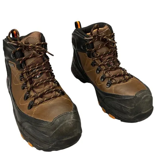 Skechers Pedley Aster Boots Mens Size 10.5 M Brown Waterproof Steel Toe