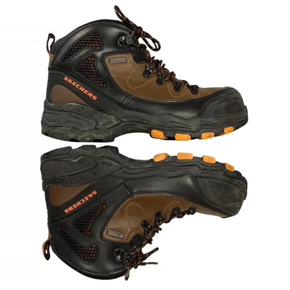 Skechers Pedley Aster Boots Mens Size 10.5 M Brown Waterproof Steel Toe