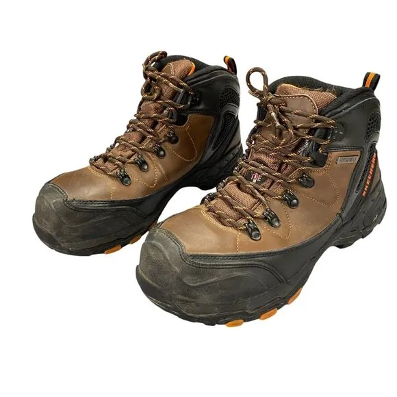 Skechers Pedley Aster Boots Mens Size 10.5 M Brown Waterproof Steel Toe