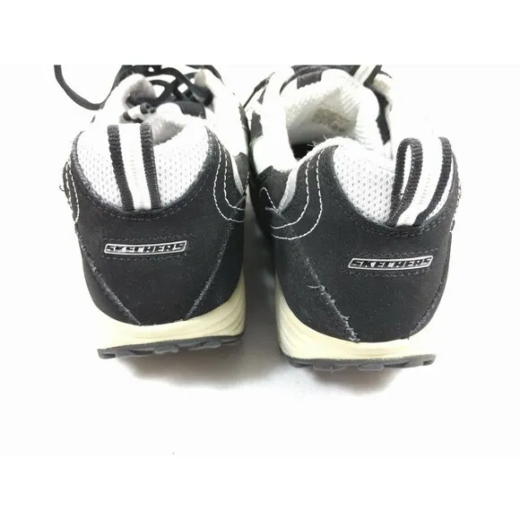 Skechers Shape Ups Athletic Shoes 9  Black &amp; White 11809 Toning Walking Fitness