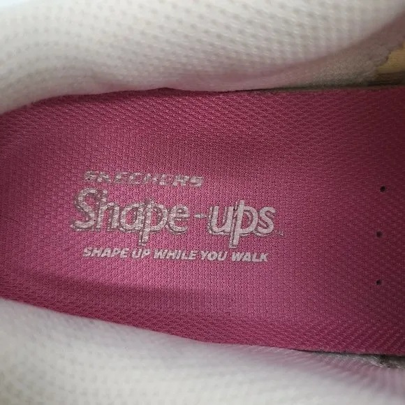 Skechers Shape Ups Walking Toning Shoes Sneakers Womens  Size 9‎ White/Gray/Pink