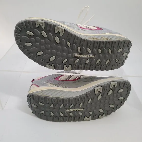 Skechers Shape Ups Walking Toning Shoes Sneakers Womens  Size 9‎ White/Gray/Pink