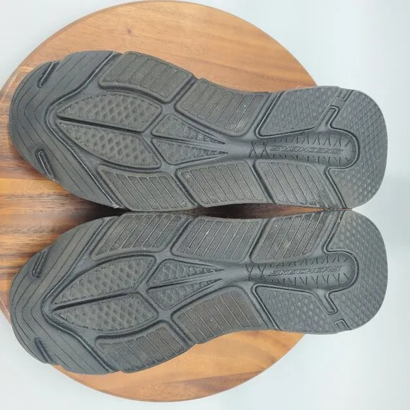 Skechers Slip Ins Shoes Mens 12 Black Max Cushioning Hands Free Walking Sneakers