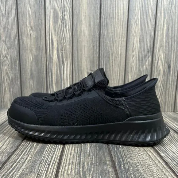 Skechers Slip Ins Tilido Fletchit Work Safety Shoes 10.5 Composite Toe Sneakers