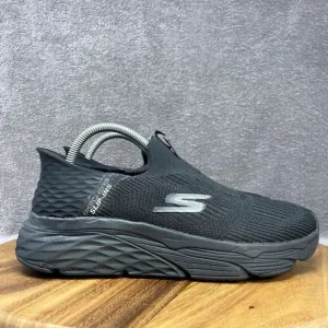 Skechers Slip-Ins Shoes Men's Size 7.5 Black Max Cushioning Hands Free Walking