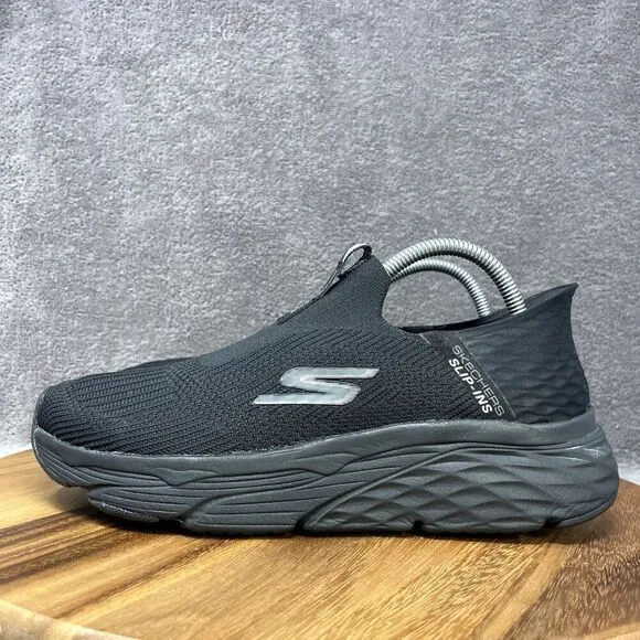 Skechers Slip-Ins Shoes Men's Size 7.5 Black Max Cushioning Hands Free Walking