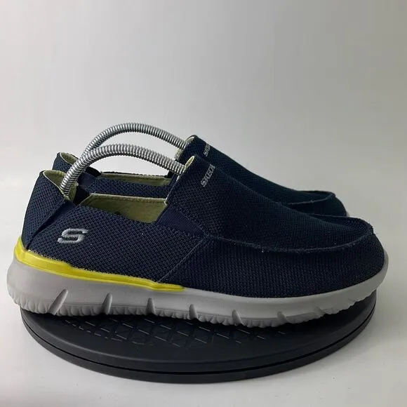 Skechers Streetwear Del Retto Blue Comfort Shoes 210398W Men’s Size 8.5 Wide