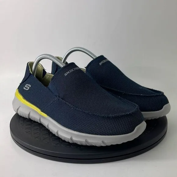 Skechers Streetwear Del Retto Blue Comfort Shoes 210398W Men’s Size 8.5 Wide