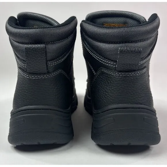 Skechers Work Burgin Tarlac Steel Toe Boot Mens Wide Fit Black Leather Safety