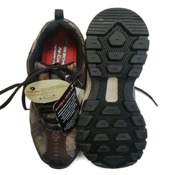 SKECHERS Work Mens 8.5 Queznell Hulen Camouflage Steel Toe Sneaker Shoes Camo