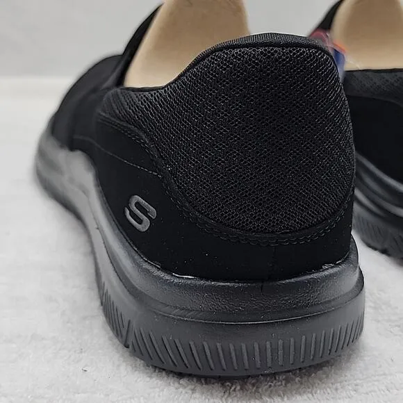 SKECHERS WORK RELAXED-FIT MEMORY FOAM WATER SLIP RESISTANT MENS 12 NWB BLACK ⚫️
