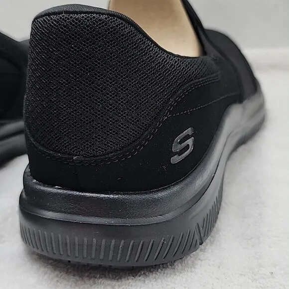 SKECHERS WORK RELAXED-FIT MEMORY FOAM WATER SLIP RESISTANT MENS 12 NWB BLACK ⚫️