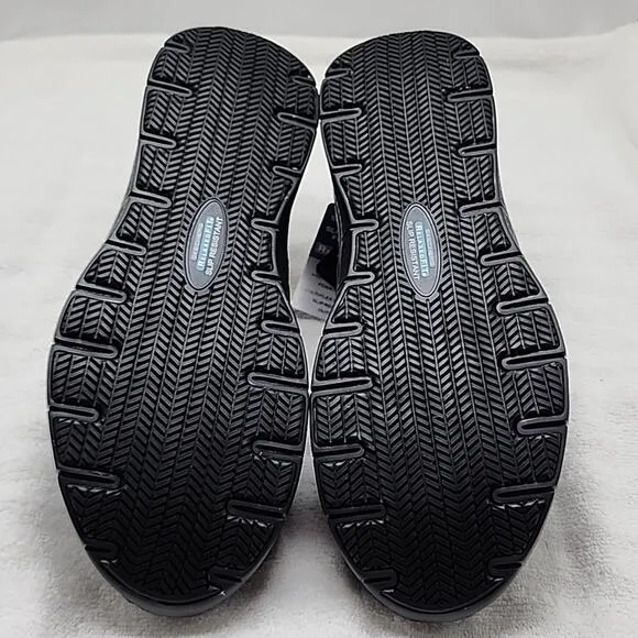 SKECHERS WORK RELAXED-FIT MEMORY FOAM WATER SLIP RESISTANT MENS 12 NWB BLACK ⚫️