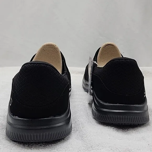 SKECHERS WORK RELAXED-FIT MEMORY FOAM WATER SLIP RESISTANT MENS 12 NWB BLACK ⚫️