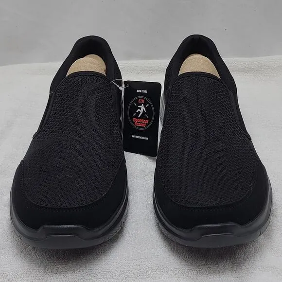 SKECHERS WORK RELAXED-FIT MEMORY FOAM WATER SLIP RESISTANT MENS 12 NWB BLACK ⚫️