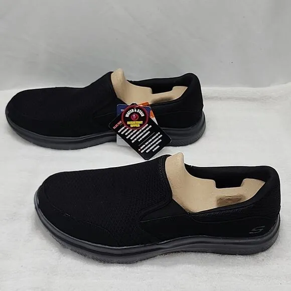 SKECHERS WORK RELAXED-FIT MEMORY FOAM WATER SLIP RESISTANT MENS 12 NWB BLACK ⚫️