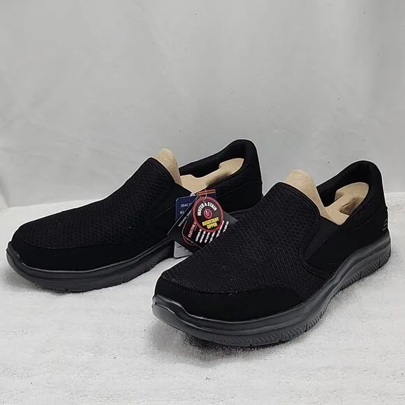 SKECHERS WORK RELAXED-FIT MEMORY FOAM WATER SLIP RESISTANT MENS 12 NWB BLACK ⚫️