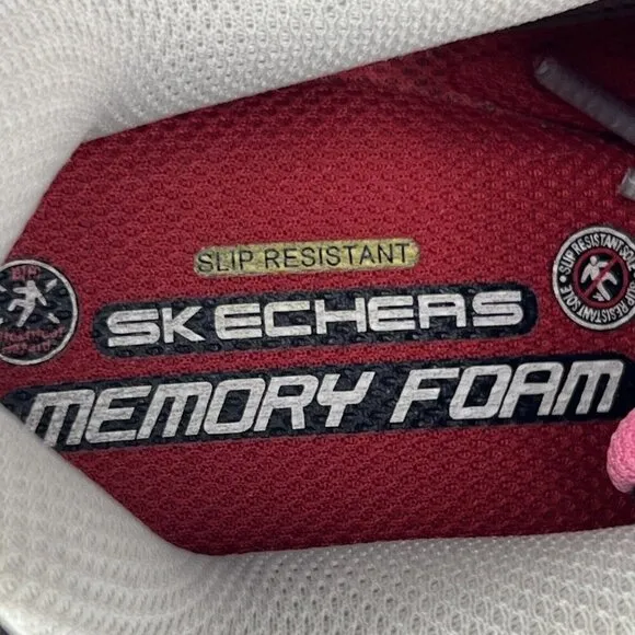 SKECHERS Work Womens Size 10 Steel Toe Memory Foam Slip Resistant Athletic Shoes