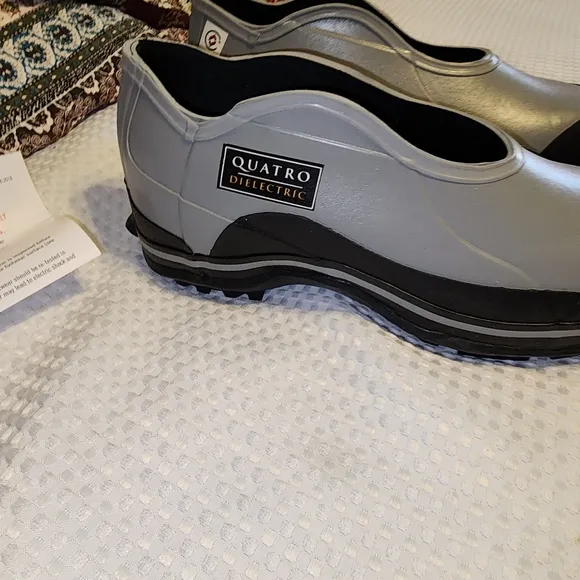 SKELLERUP QUATRO NWOT MENS SIZE 13 DIELECTRIC SLIPON SHOES.  COVER WORK