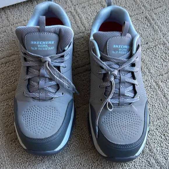 Sketchers work sneakers 8.5 wide