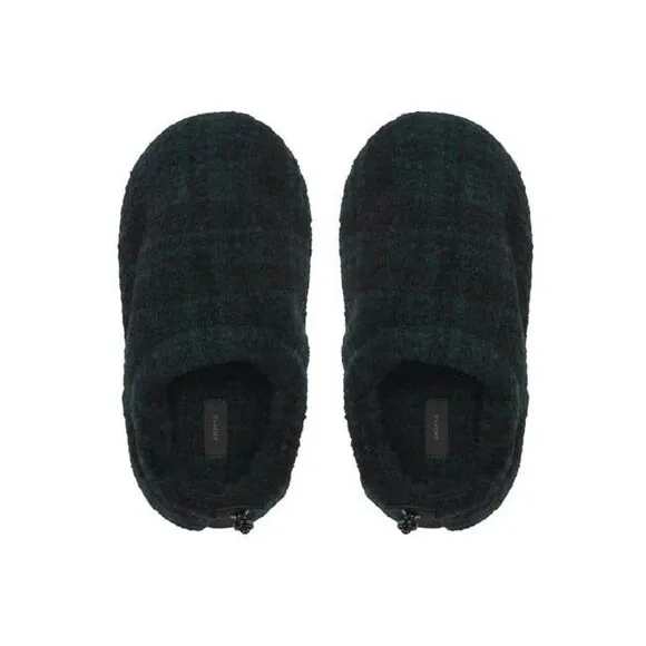 SKIMS Fleece Sleep Slippers Unisex Slippers for Adults/Kids Cyrus Plaid Sz 37 6