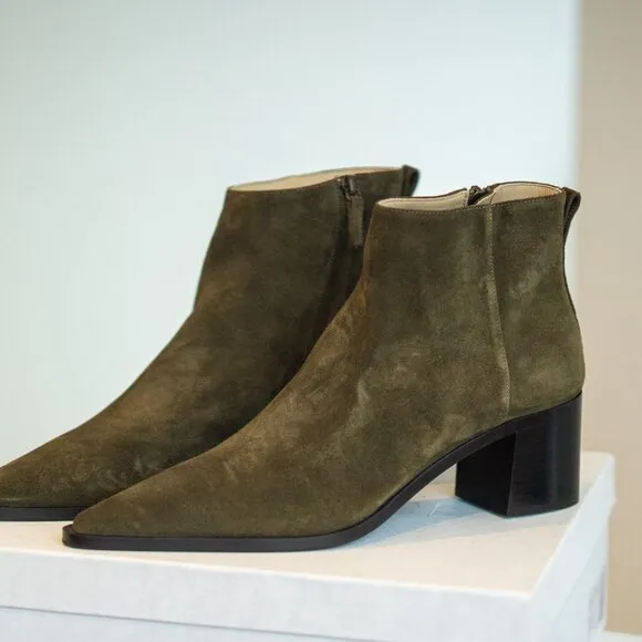 Solid Ground Women's Chunky Sage Suede Boot by Kiki Price