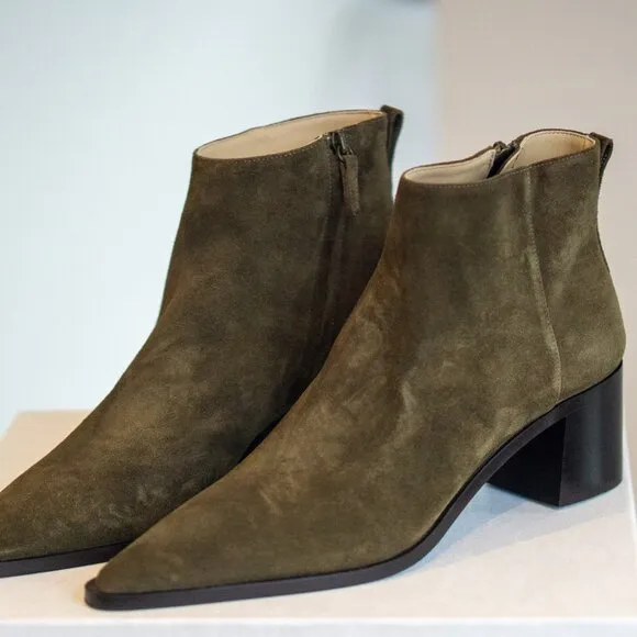 Solid Ground Women's Chunky Sage Suede Boot by Kiki Price