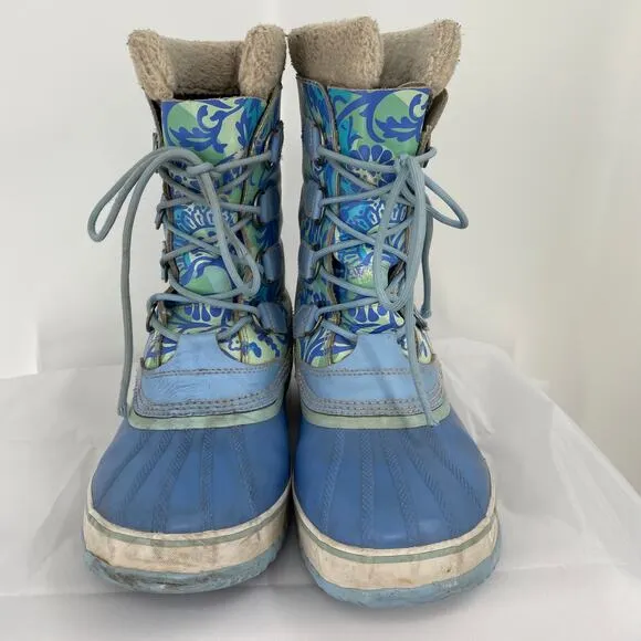 Sorel 1964 Pac Floral Waterproof Winter Boots Size 11