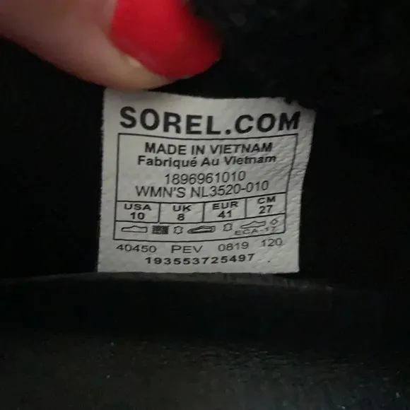 Sorel black/white kinetic lite strap sneakers
