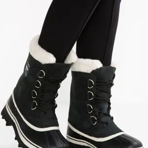 Sorel Caribou Black Waterproof Fleece Lined Snow Boots Sz 7