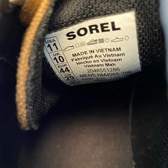 Sorel Carson Chukka Waterproof Boots Men's 11