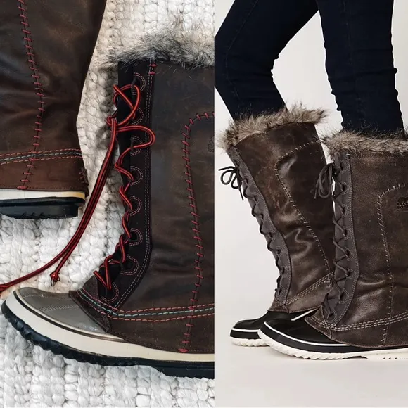 SOREL Cate The Great Red Laces in RARE Deco Color Way Size USA 6