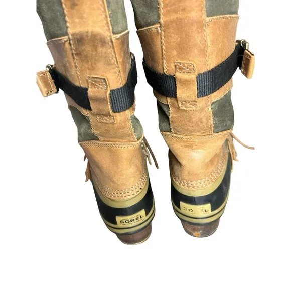 Sorel Conquest Carly Womens Boots NL2033-281 Sz 9 1/2 Waterproof Hiking Camping